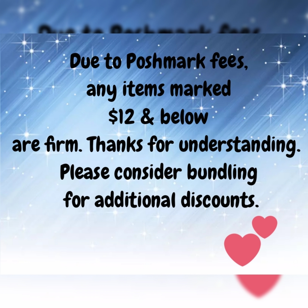$12 and below all prices are firm 💜